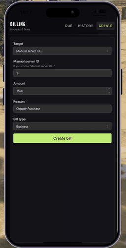 Billing for LB Phone & Tablet